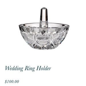 Waterford Crystal Wedding Ring Holder